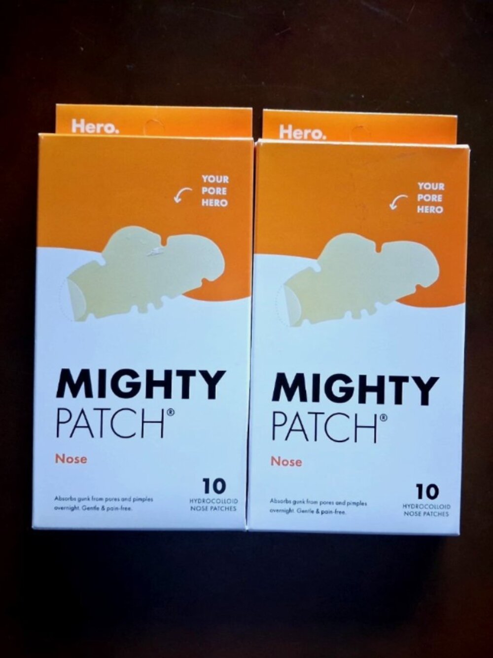 2X Mighty Patch Nose by Hero Cosmetics HYDROCILLOID 10 patches Each exp 01/2028